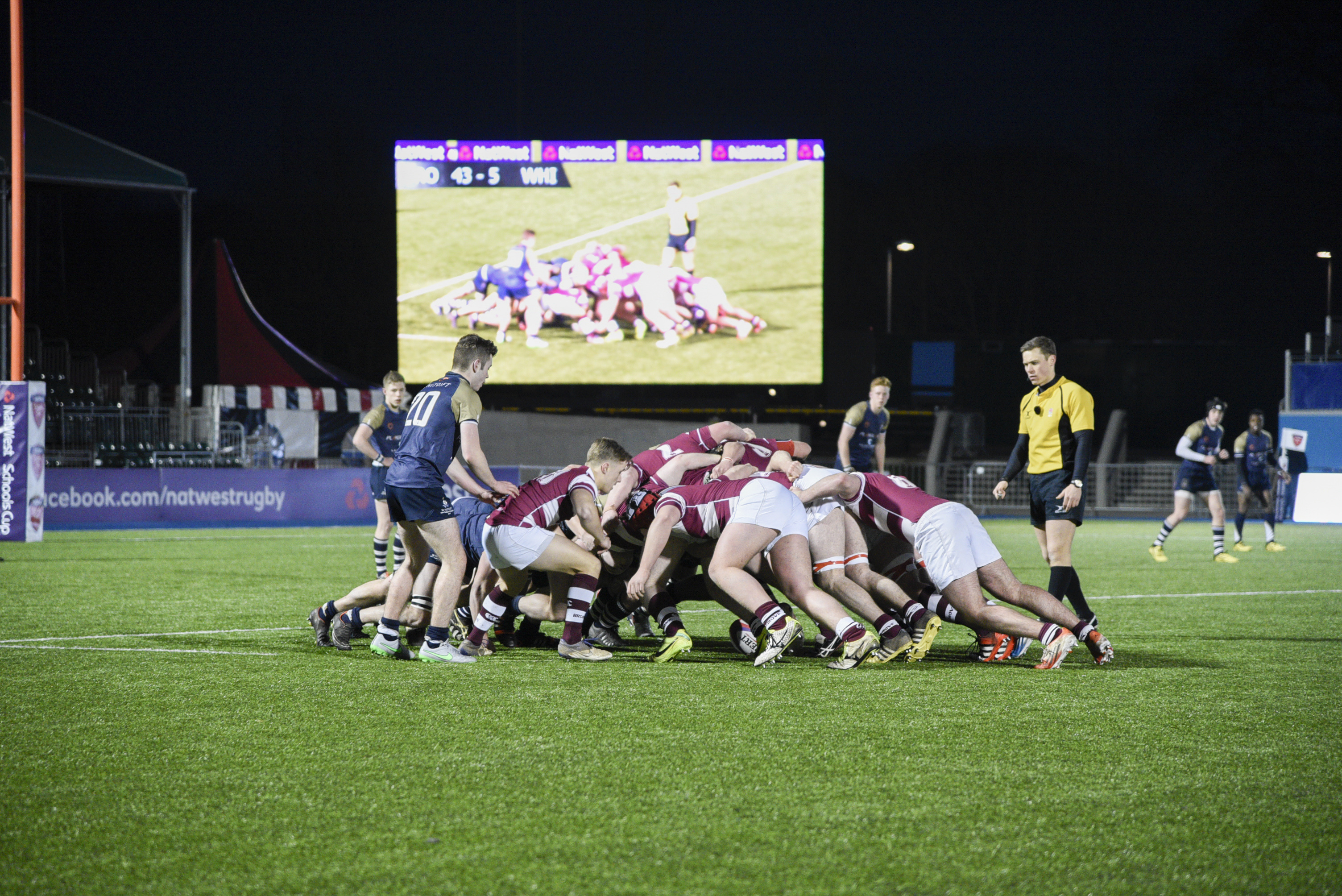 NatWest Schools Cup Semi Final (won 50-24): Bromsgrove v Whitgift, 27th February 2016